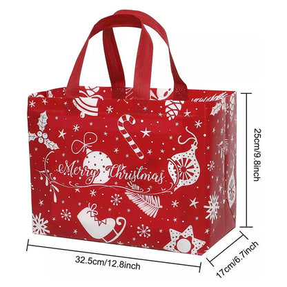 Christmas gift bag - festive patterns for the gifts