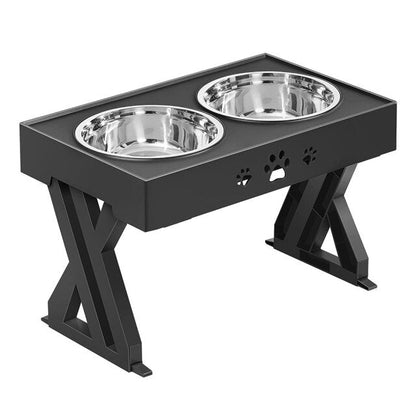 Adjustable food bowl for dogs and cats
