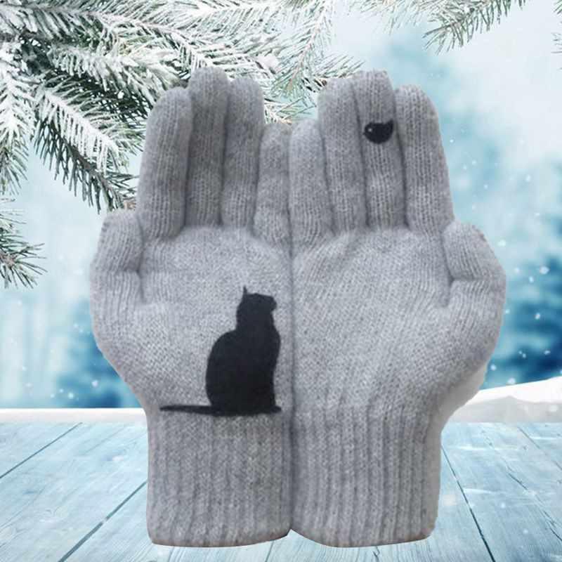 Cat gloves in cotton - warm and comfortable on colder days