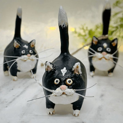 Kitty miniature sculpture for garden and decor