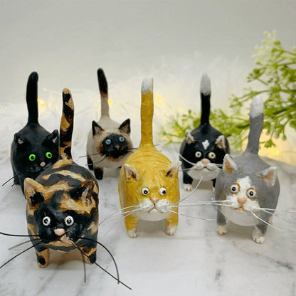 Kitty miniature sculpture for garden and decor