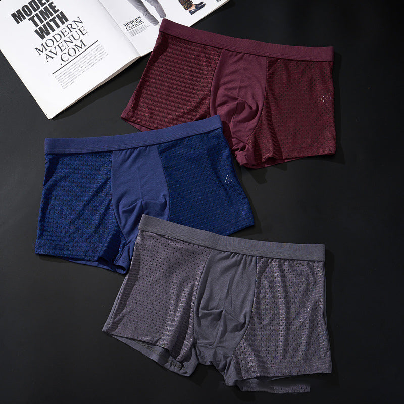 Comfortable and breathable men's boxers