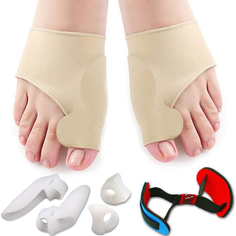 Correction socks with hallux valgus device