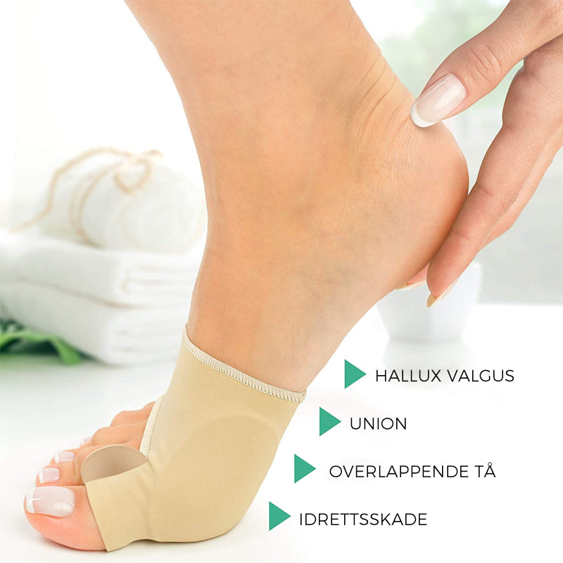 Correction socks with hallux valgus device