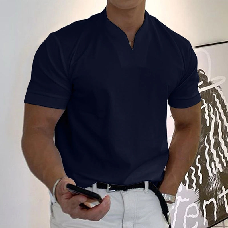 Short sleeve v-neck t-shirt for men - comfort and style