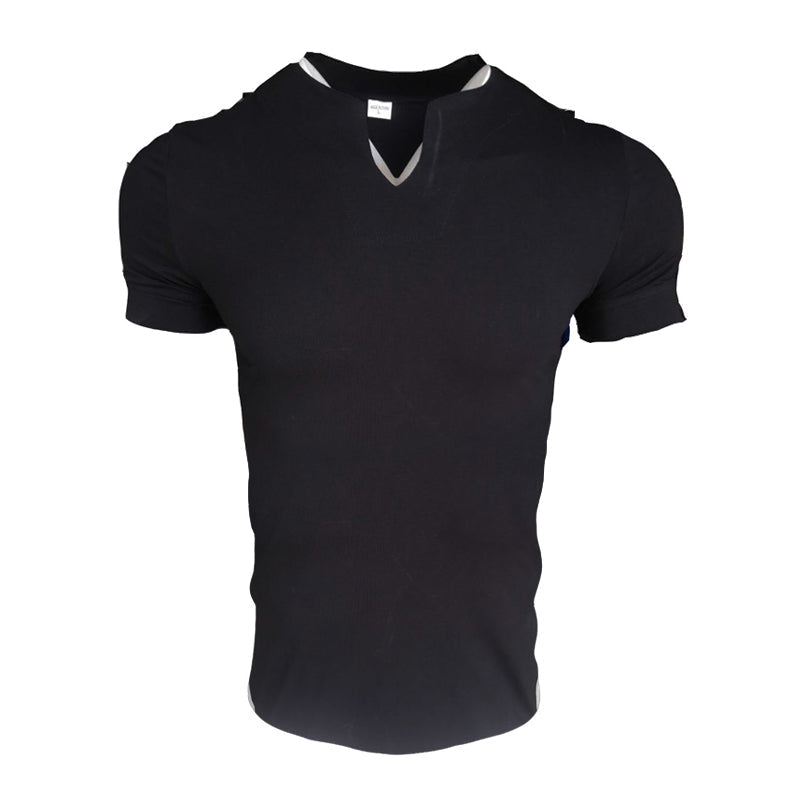 Short sleeve v-neck t-shirt for men - comfort and style