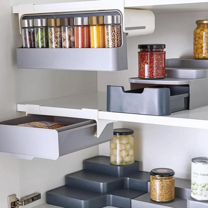 Spice jars hold for base cabinets - smart storage