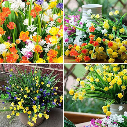 Artificial flowers for outdoor use - colorful decoration