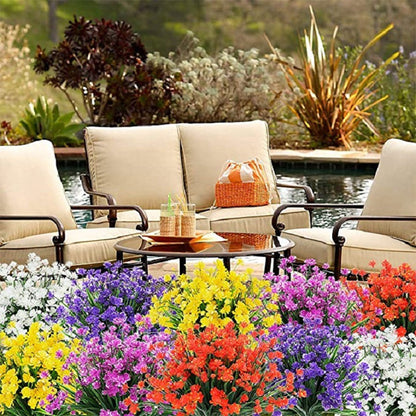 Artificial flowers for outdoor use - colorful decoration