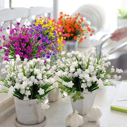 Artificial flowers for outdoor use - colorful decoration