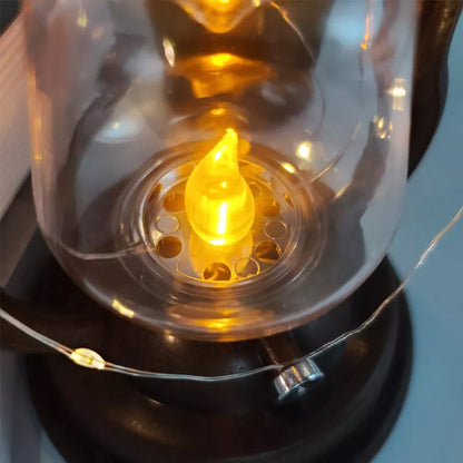 Led solar light retro kerosene lamp