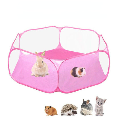 Outdoor farm for guinea pigs and rabbits