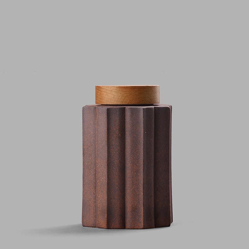 Airtight wooden jar