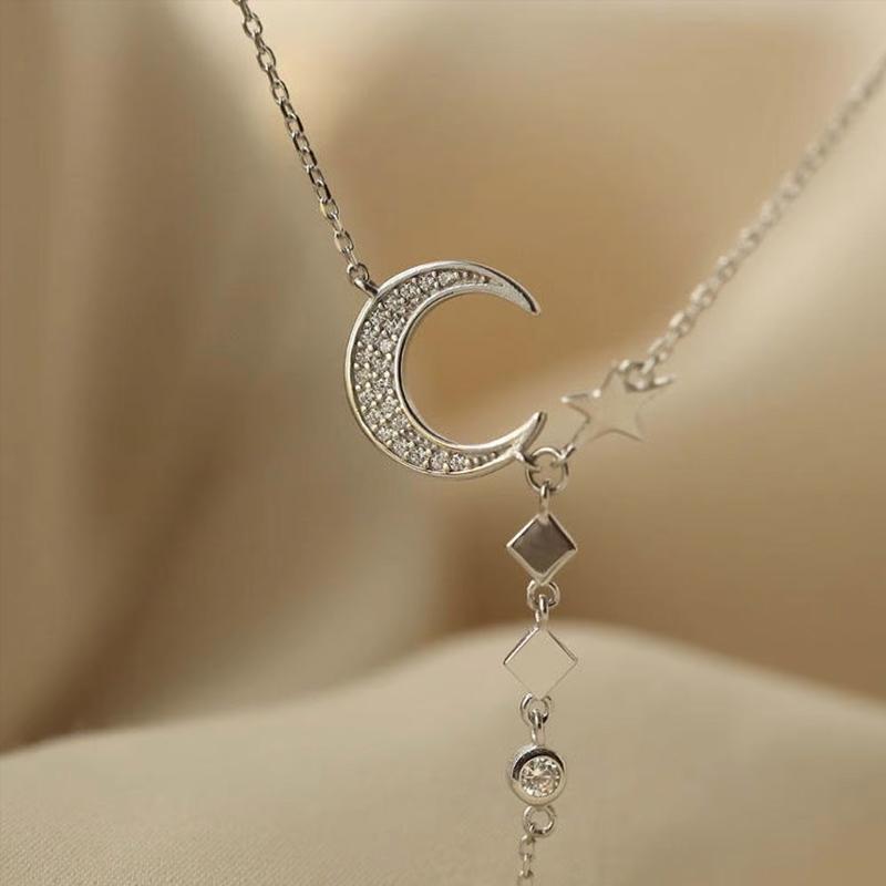 Moon and star silver jewelery - unique design