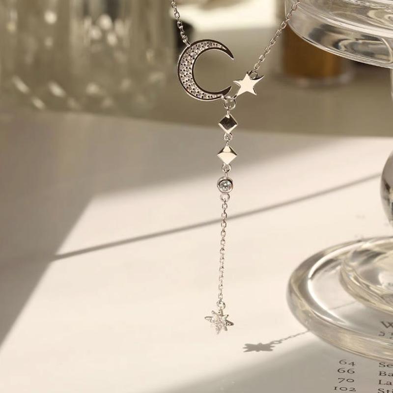 Moon and star silver jewelery - unique design