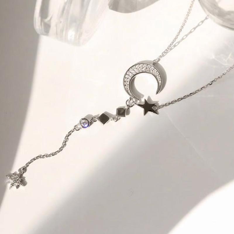 Moon and star silver jewelery - unique design