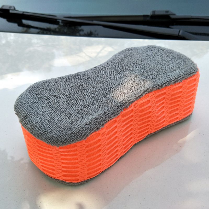 Microfiber sponge for car washing