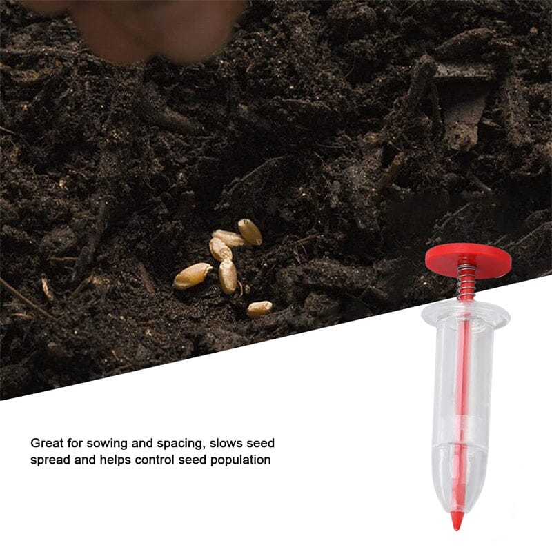 Mini seed spreader for precise sowing in the garden