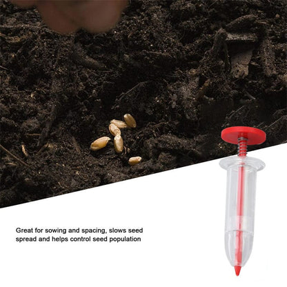 Mini seed spreader for precise sowing in the garden