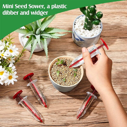 Mini seed spreader for precise sowing in the garden