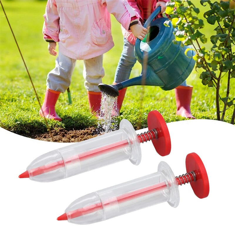 Mini seed spreader for precise sowing in the garden