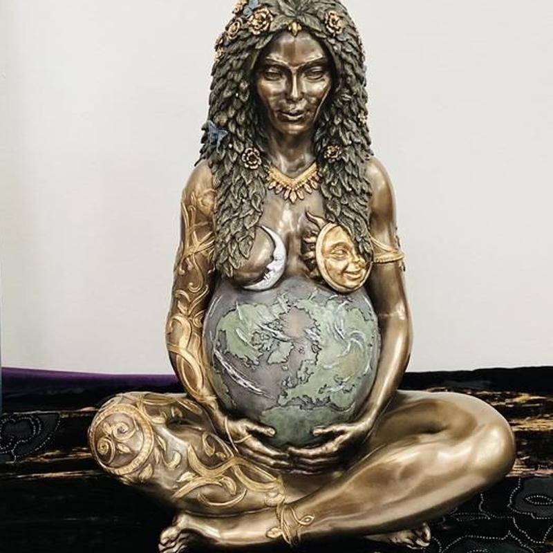 Mother earth goddess figure - art statue