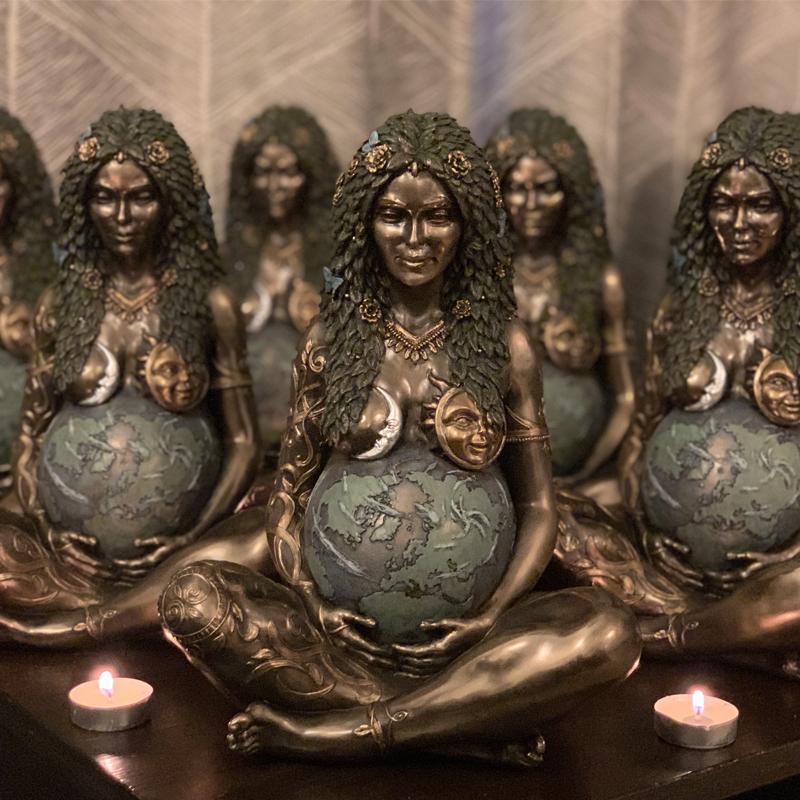 Mother earth goddess figure - art statue