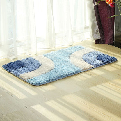 Patterned floor mat in several colours