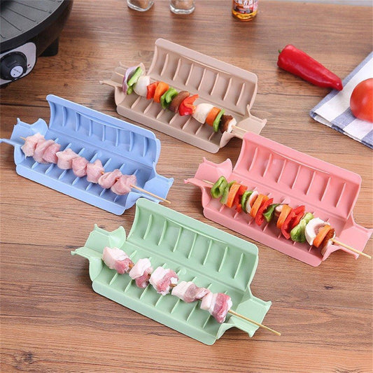 Multifunctional meat skewer machine for grilling