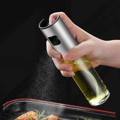 Oil spray bottle in glass - light and multifunctional