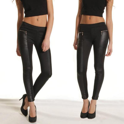 Women's PU Leather Pants