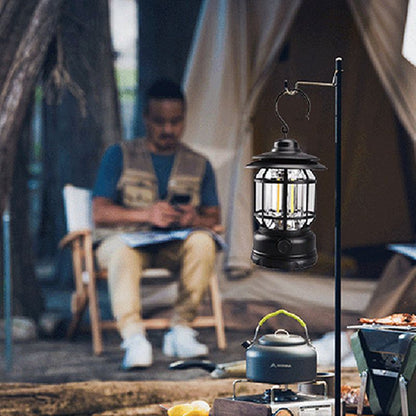 Retro camping lamp - portable and waterproof