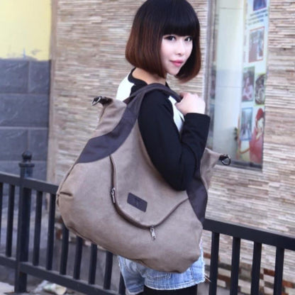 Spacious and stylish tote bag in canvas