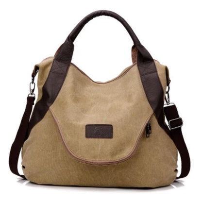 Spacious and stylish tote bag in canvas