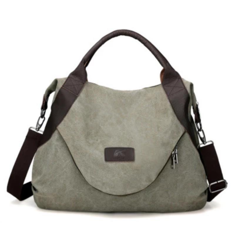 Spacious and stylish tote bag in canvas