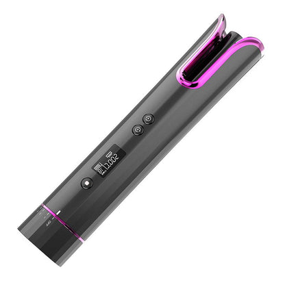 Rotating curling iron - rechargeable and wireless