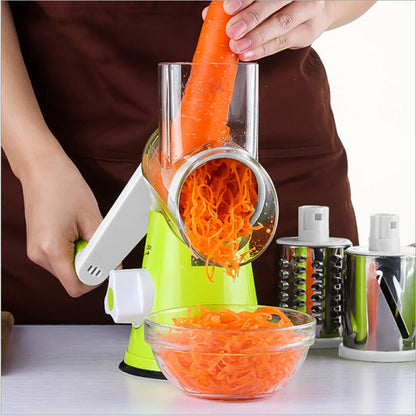Rotating grater for efficient cooking