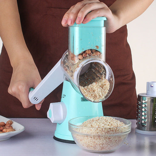 Rotating grater for efficient cooking