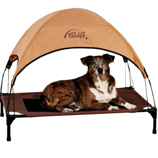 Dog bed with sunshade