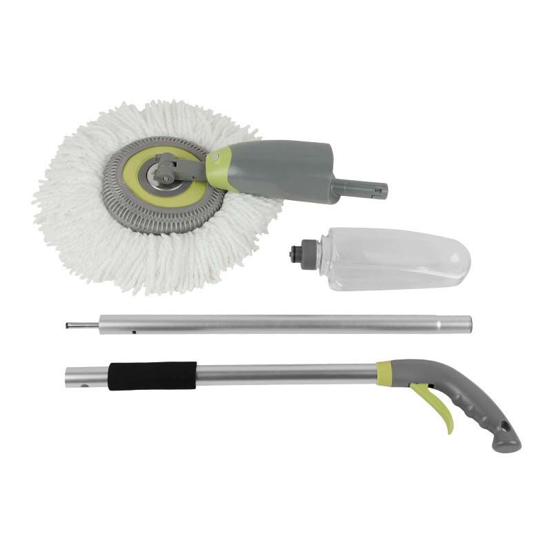 Foldable rotating spray mop