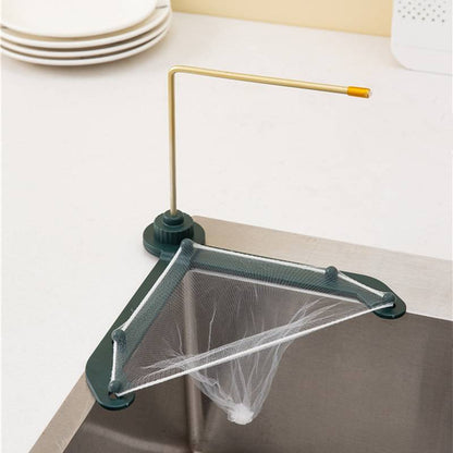 Washbasin strainer with kitchen towel hanger