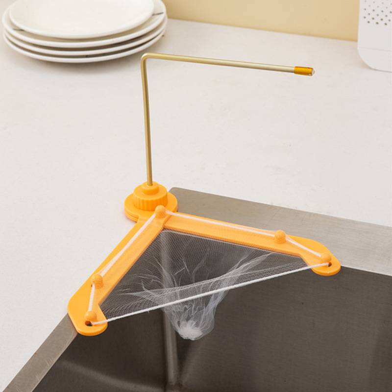 Washbasin strainer with kitchen towel hanger