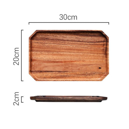 Wooden serving board with Danish design