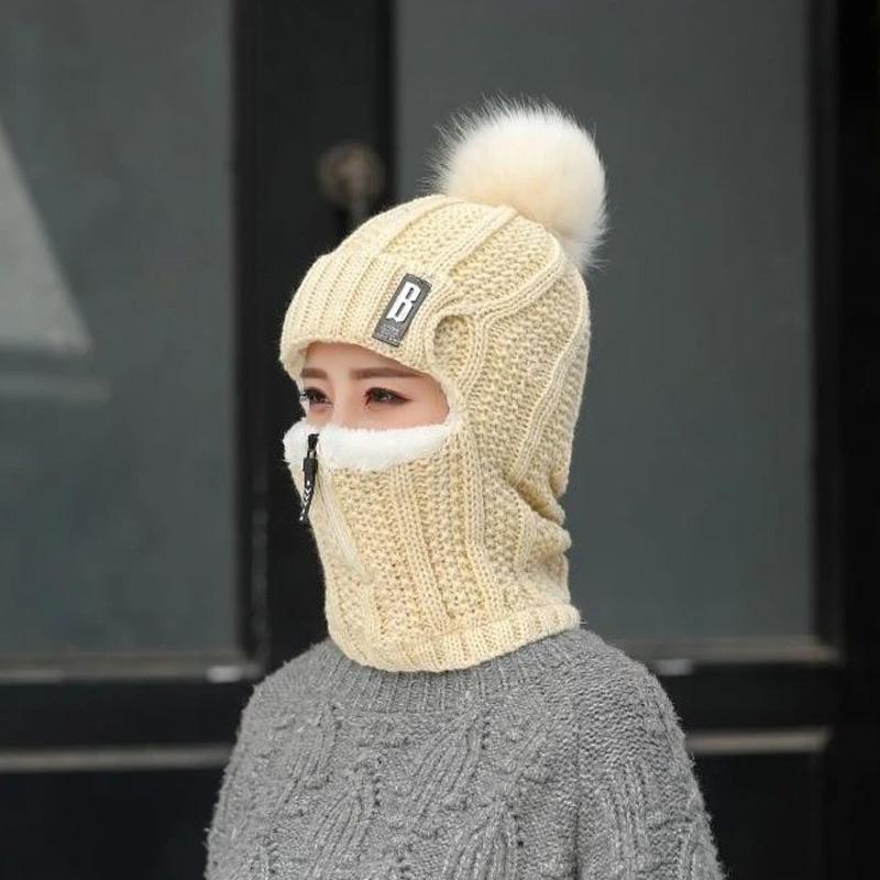 Siamese windproof winter hat - one size fits all