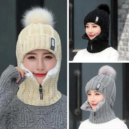 Siamese windproof winter hat - one size fits all