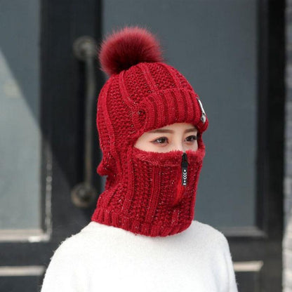 Siamese windproof winter hat - one size fits all