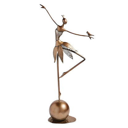 Charming dancing garden girl - garden figure