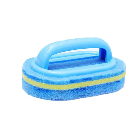 Scouring sponge with handle