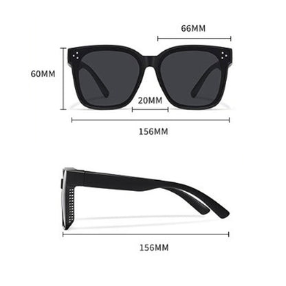 Snap-on shades for sunglasses