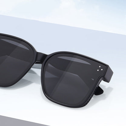 Snap-on shades for sunglasses